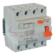 Residual Current Circuit Breaker EPR, 4P 63A 30mA 6kA, type AC, 16/25mm²| 2..3.5Nm, MaxGE