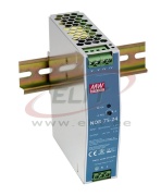 Power Supply NDR, input 90..264VAC/ 127..370VDC, output 76.8W 3.2A 24..28VDC, LED, W32mm, TS35, UL/TÜV/CE, Mean Well