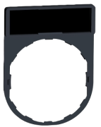 Marker Holder, ø22.5mm, incl. plate W27xL12.5mm, Polyamid 66, -40..100°C, V-2, black