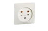 FM Socket Anneala, 2P+T, 20A 400VAC, 80x80mm, Legrand, ivory