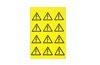 Device Marker Symbolpack 25x25x25 B/DR, Triangle Lightning Flash, self-adhesive, -45..80°C, 120pcs/pck| 12pcs/sht, yellow-black