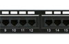 Patch Panel 19-in., 1U 24xRJ45 cat6 UTP, black