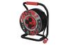 P19223, 4x 2P+E Schuko 16A 230VAC (max 1000W/3680W) H07RN-F 3x 1,5mm2, op.temp. -25°C..+60°C, IP44, black-red, Emos