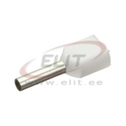 Kaksik juhtmehülss kraega Ct 007510 w, 2x0.75x10mm, 500pcs/pck, valge
