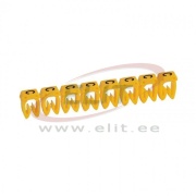 Juhtmemärgis CAB3, 4..6mm², C, ribas 20pcs, kollane