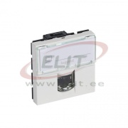 Andmesidepesa Mosaic, mech.| RJ45 cat.5e UTP, 2M, Legrand, valge