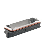 Bulkhead housing HDC IP68 24B AS, Size 8, screw plug, standard, IP68