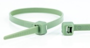 Juhtmeside CHM, 100/2.5, 4kg, polypropylene, -35..85°C, happe-leelisekindel, UL94 HB, HF, SF, 100pcs/pck, roheline
