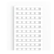 Marker DEK 5/8-11.5 MC-10 NE WS, blank, 100pcs/card, Weidmüller, valge