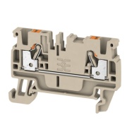Pist-riviklemm A2C 2.5, 1-tier, 2.5mm² 24A 800V, push-in, Weidmüller, beež