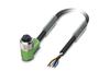 Sensor/actuator Cable SAC-4P-5.0-PUR/M12FR, M12 90° 4pin socket », 4A 250VAC/DC, -25..90°C, L5m PUR cable, IP68, Phoenix, black