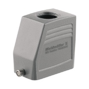 Hood HDC 24D TOLU 1M32G, size 4, cable entry from top, end-locking clamp, lower side, -40..125°C, diecast alumiinium, M32, IP65