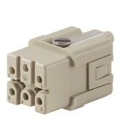 Insert HDC HQ 5 FC, female, Size 1, 5P 16A 250V, crimp