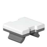 Lint-marker DEK 5/6 MM WS, PC-ABS + TPU, –40..90°C, V2, HF, Weidmüller, valge