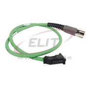 Feedback Cable 2090 Kinetix, SpeedTec DIN (motor end) » flying-lead (drive end), 600V, 80m industrial TPE cable 15x22AWG D0.38-in., green