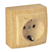 Maanduskontaktiga pistikupesa Themis, 2P+E 16A 250VAC, vaher