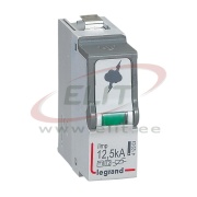 SPDs Plug-in replacement module, T1+T2, 12,5kA/pole, 412270/71/72/73/74/75/76/77, Legrand