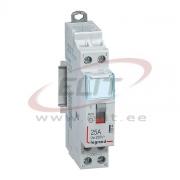 Moodulkontaktor CX³, 2NO 25A 250VAC, cv 230VAC, handle, 1M, TS35