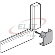 L-nurk DLP-S, 20x12mm, valge
