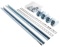 Posti paigalduskomplekt ECFP, E COR, incl. 2 cross-pieces,  2 colar clamps, accessories, galvanised steel