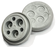 Multiläbiviik HTL, ø28mm, 3x 3..4 / 3x 5..9, TPE, -40…130°C, HF, IP65, helehall