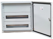 Jaotuskilp JXJ, 2x 24M, 80A 400VAC, 550x550x140mm, ülemised, alumised kaabli sisestusplaadid, tsingitud terasplekk, -5..40°C, 4x FL21, Jumax JXJ 48-24, IP44 IK10, MaxPro, kivihall