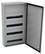 Jaotuskilp JXJ, 4x 24M, 125A 400VAC, 550x870x140mm, ülemised, alumised kaabli sisestusplaadid, tsingitud terasplekk, -5..40°C, 4x FL21, Jumax JXJ 96-24, IP44 IK10, MaxPro, kivihall