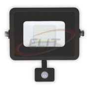 LED tulvvalgusti Plati 20W 3000K 1400lm 120° IP65 PIR, must