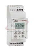 Programmkell LCD, kell-lüliti TS2M1, week| 50 On-Off steps/day, 2CO 16A 250VAC, cv 230VAC ±10%, LCD, W35mm, TS35, Selec