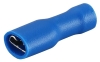 Juhtmehülss-pesa Con vv 6.3 b, PVC fully insulated, female, 1.5..2.5mm² 300V, tab 0.8x6.4mm| 648, -25..75°C, PVC, brass, 100pcs/pck, sinine