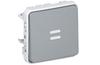 Lüliti Plexo, mech.| veksel, märktuli 230VAC, 10A 250VAC, vedruklemm, IP55 IK07, hall