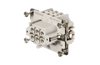 Insert HDC HE 6 FS, female, size 3, 6P 24A 500V, screw, Weidmüller