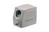 Hood HDC 16B TSLU 1M25G, size 6, cable entry from side, end-locking clamp, lower side, -40..125°C, diecast alumiinium, M25, IP65