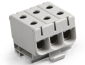 Hargnemisklemm Al/Cu UK16/3x1A, 3P (3x 2holes) 1.5-16mm² 75/82A 1000VAC/ 1500VDC, Hex4 1.5Nm 1.5mm²/ 3.5Nm 2.5..6mm²/ 7Nm 10..16mm², TS35, hall
