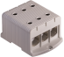 Hargnemisklemm Al/Cu UK240/3A, 1P (6holes) 35-240mm² 760/850A 1000VAC/ 1500VDC, Hex8 26Nm 35..120mm²/ 46Nm 150..240mm², panel mount, MaxPro, hall