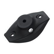 Mounting flange MF-06-K, Tmax150°C, plastic, 56.8x84.3mm, Ø6.2mm tube gland, S+S Regeltechnik