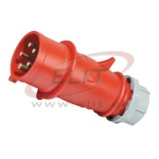 Industrial Plug, 3P+N+E 16A 415VAC, IP44, MaxPro, red