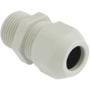 Cable Gland Syntec, M40x1.5, ø22..33mm| 1piece sealing insert, wrench 53mm, thread 15mm, -30..100°C, PA6, TPE, HF, incl. O-ring, CE/UL/VDE, IP68, light grey