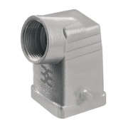 Hood HDC 04A TWLU 1M20G, size 1, cable entry from side, side-locking clamp on lower side, -40..125°C, diecast aluminium, M20, IP65