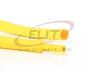 Heat Shrink Tubing H-2(Z), 6.4/3.3mm, thin-wall 0.56mm, crosslinked polyolefin -55..125°C/ +100°C, flame-resistant ^high flexibility, L1.22m/pce, yellow