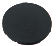Button Plate M22-XD-S, flat, blank, 10pcs/pck, Eaton, black