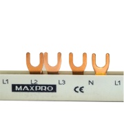 Busbar G-4L-1000/16, L1-L2-L3-N, 14x4/1000, 16mm², screw M5-M6, 4M 3p RCBO, MaxPro