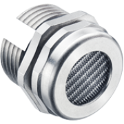 Drainage Element, M20x1.5, wrench 22, thread 10mm, mesh, -50..110°C, nickel-plated brass ^ss A2 ^NBR, incl. O-ring, IP4x