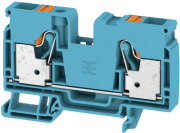 Feed-through Terminal A2C 10 BL, 10mm² 57A 1000V, push-in clamp, blue