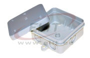 Junction Box FD7/ K8, 75x75x35mm, PE flame retardant, 7x VR20 ^M20, IP55, grey