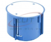 Junction Box PV70, 70|ø73x60 w. screws, w. cover, HF, cavity wall, Simet, blue