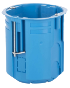 Junction Box PV60G, 60|ø68x80 w. screws, HF, cavity wall, Simet, blue