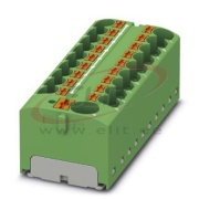 Distribution Block PTFIX 10/18X4 GN, 8pcs/pck