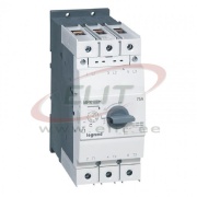 Motor Protection Circuit Breaker MPX³ 100H, 37kW 55..75A 75kA, thermal magnetic, rotary handle, TS35 ^panel mount