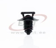 Fastening Clip LFC1, cable tie W4.8mm, ø6.3..7mm, sheet thickness 0.5..6mm, PA6.6 HS, -40..120°C, UV resistant, 100pcs/pck, black